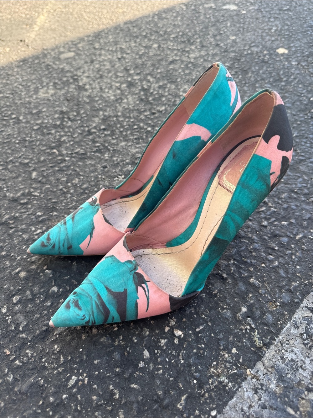 Dior Multicolor Floral Print Fabric Decli Defile